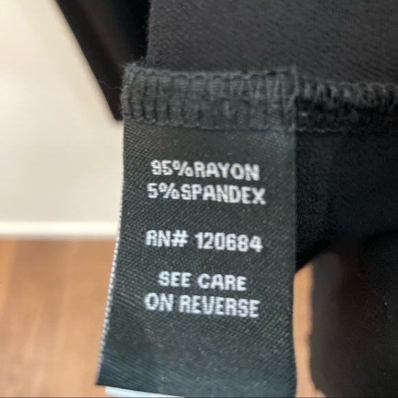 TORRID Sz 1 Faux Wrap Midi Jersey Knit 3/4 Sleeves Elastic Waist Band Dress - Picture 8 of 12